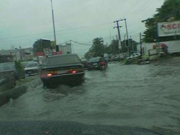 Día de lluvia en Nigeria